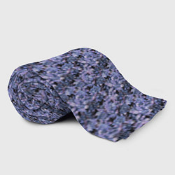 Плед флисовый Сине-фиолетовый цветочный узор, цвет: 3D-велсофт — фото 2