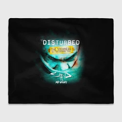 Плед флисовый The Sickness - Disturbed, цвет: 3D-велсофт