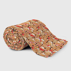 Плед флисовый Праздничное Печенье, цвет: 3D-велсофт — фото 2