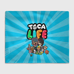 Плед флисовый Toca Life, цвет: 3D-велсофт