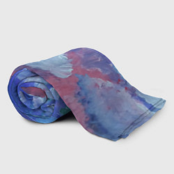 Плед флисовый Гуашевые облака, цвет: 3D-велсофт — фото 2