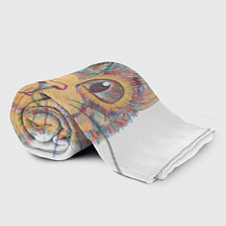 Плед флисовый A 018 Цветной кот, цвет: 3D-велсофт — фото 2