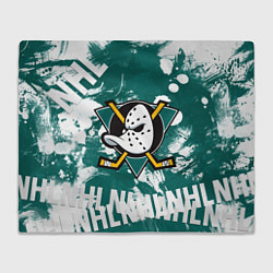 Плед флисовый Анахайм Дакс Anaheim Ducks, цвет: 3D-велсофт