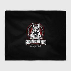 Плед флисовый Немецкая Овчарка German Shepherd -1, цвет: 3D-велсофт