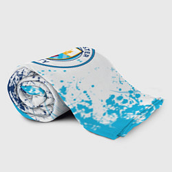 Плед флисовый Manchester City - Футбольный клуб, цвет: 3D-велсофт — фото 2