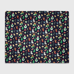 Плед флисовый Christmas Holiday, цвет: 3D-велсофт