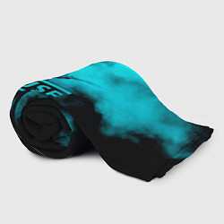 Плед флисовый Мэттью Беллами бирюзовый туман Muse, цвет: 3D-велсофт — фото 2