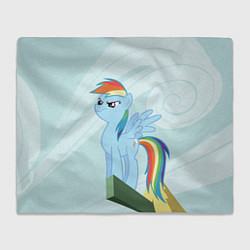 Плед флисовый Радуга Дэш My Little Pony, Май Литл Пони, цвет: 3D-велсофт