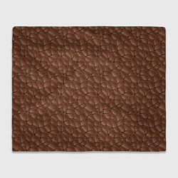 Плед флисовый Шоколадная Текстура, цвет: 3D-велсофт