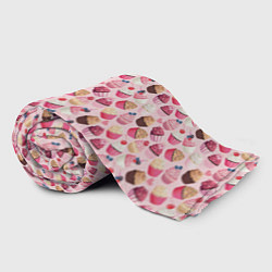 Плед флисовый Пирожные с Ягодами, цвет: 3D-велсофт — фото 2