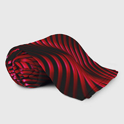 Плед флисовый Волны красного металла, цвет: 3D-велсофт — фото 2