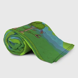 Плед флисовый Лесок в Террарии, цвет: 3D-велсофт — фото 2