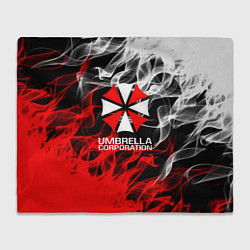 Плед флисовый Umbrella Corporation Fire, цвет: 3D-велсофт