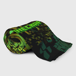 Плед флисовый Minecraft, pattern 2022, цвет: 3D-велсофт — фото 2