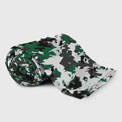 Плед флисовый Зелено-черный камуфляж, цвет: 3D-велсофт — фото 2