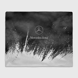Плед флисовый Mercedes-Benz: Облако с Брызгами, цвет: 3D-велсофт