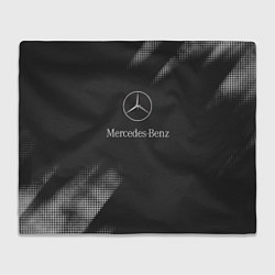 Плед флисовый Mercedes-Benz Мерс, цвет: 3D-велсофт