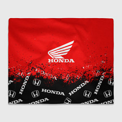 Плед флисовый Honda sport брызги, цвет: 3D-велсофт