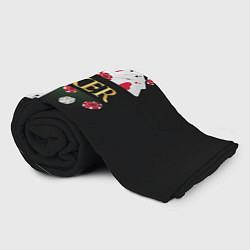 Плед флисовый Покер POKER, цвет: 3D-велсофт — фото 2