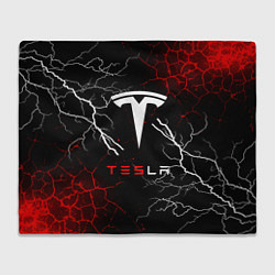 Плед Tesla Трещины с молниями