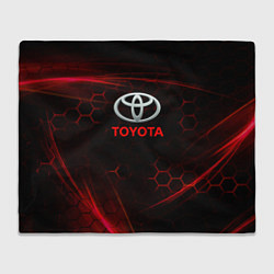 Плед флисовый Toyota sport соты, цвет: 3D-велсофт