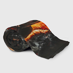 Плед флисовый FIRE KEEPER Dark SOULS III Дарк соулс, цвет: 3D-велсофт — фото 2
