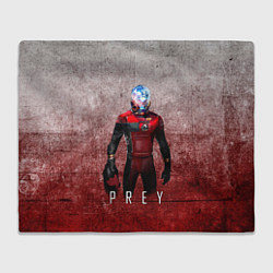 Плед флисовый Prey Grey and blood, цвет: 3D-велсофт