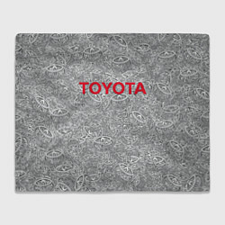 Плед флисовый TOYOTA PATTERN LOGO Z, цвет: 3D-велсофт