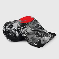Плед флисовый Шинобу Кочо - бабочка, цвет: 3D-велсофт — фото 2