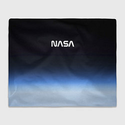 Плед флисовый NASA с МКС, цвет: 3D-велсофт