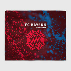 Плед флисовый BAYERN Football Частицы, цвет: 3D-велсофт