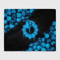 Плед флисовый МЕЛИОДАС НЕОНОВЫЙ 7 СМЕРТНЫХ ГРЕХОВ, цвет: 3D-велсофт