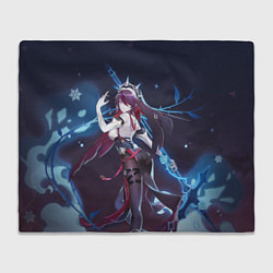 Плед флисовый Rosaria Genshin Impact, цвет: 3D-велсофт