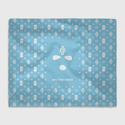 Плед флисовый Sky Blue Phantom Ski Mask Dope Street Market, цвет: 3D-велсофт