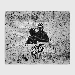 Плед флисовый Daft Punk B&W, цвет: 3D-велсофт