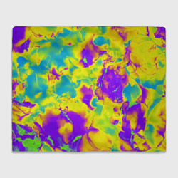 Плед флисовый Яркие неоновые краски, цвет: 3D-велсофт