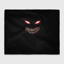 Плед флисовый Красноглазый демон Dead Inside, цвет: 3D-велсофт