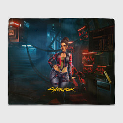 Плед флисовый Panam sexy cyberpunk2077 18, цвет: 3D-велсофт