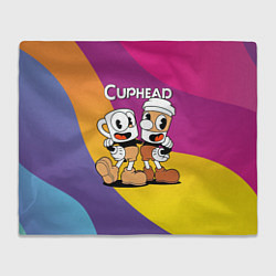 Плед флисовый Cuphead Show Чашечки, цвет: 3D-велсофт