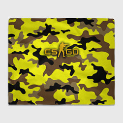 Плед флисовый Counter-Strike Камуфляж Жёлто-Коричневый, цвет: 3D-велсофт
