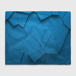 Плед флисовый 3д геометрия, цвет: 3D-велсофт