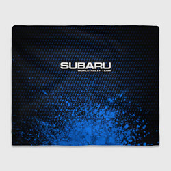 Плед флисовый SUBARU RACING Арт, цвет: 3D-велсофт