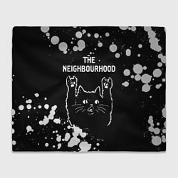 Плед флисовый The Neighbourhood Rock Cat, цвет: 3D-велсофт