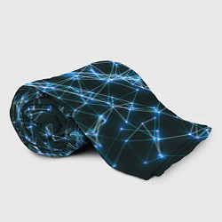 Плед флисовый Нейронная сеть - фон, цвет: 3D-велсофт — фото 2