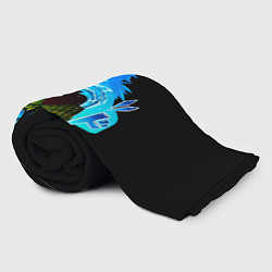 Плед флисовый Томиока Гию Клинок рассекающий демонов, цвет: 3D-велсофт — фото 2