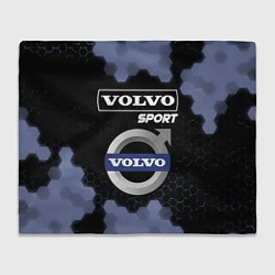 Плед флисовый VOLVO Sport Соты, цвет: 3D-велсофт