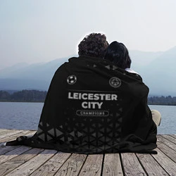 Плед флисовый Leicester City Champions Uniform, цвет: 3D-велсофт — фото 2