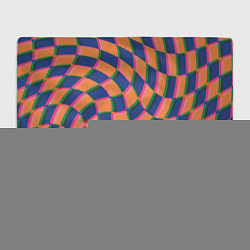 Плед флисовый Wavy Squares, цвет: 3D-велсофт