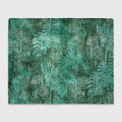 Плед флисовый Растительный камуфляж, цвет: 3D-велсофт