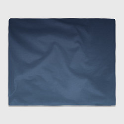 Плед флисовый Gradient Dark Blue, цвет: 3D-велсофт